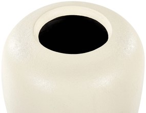 Vaso de terracota creme 38 cm HALIARTOS Beliani