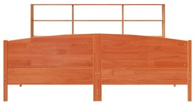 Cama com estante sem colchão 180x200 cm pinho maciço