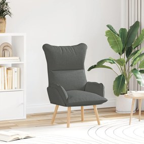 Poltrona Relaxante vidaXL em Tecido Cinza Escuro