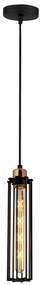 Candeeiro de Teto Likya – Preto – 10 cm x 124 cm