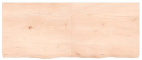 Prateleira de parede 120x50x(2-6)cm carvalho maciço não tratado