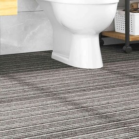 vidaXL Ladrilhos carpete p/ pisos 20 pcs 5 m² 50x50cm riscas antracite