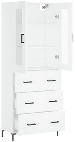 Armário alto 69,5x34x180 cm derivados de madeira branco