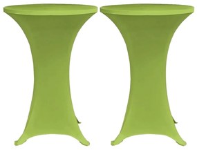 Capa extensível para mesa 4 pcs 70 cm verde