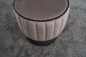 Pouffe Rose – Cinzento – 40x40x40 cm
