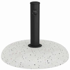 Base de Guarda-sol para Postes de 37/42/52/58mm em Concreto Branco de