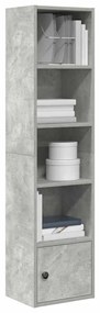 vidaXL Estante 31x24x127 cm derivados de madeira cinzento cimento