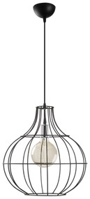Chandelier Tel – Preto – 40 cm de diâmetro, 141 cm de altura