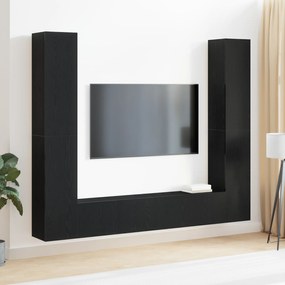 Conjunto de 6 Peças de Gabinete para Televisão vidaXL Montado na Pared