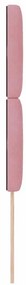 Cabeceira LED rosa 90 cm veludo