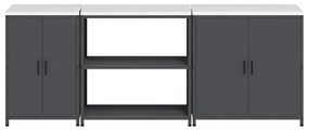 Conjunto de Armazenamento de Cozinha 3 pcs Antracite