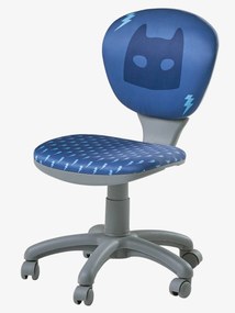 Cadeira para secretária com rodas, Super-heróis azul medio liso