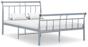 Estrutura de cama 120x200 cm metal cinzento