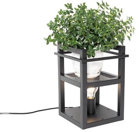 Candeeiro de mesa industrial preto - Cage Rack