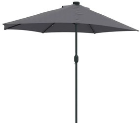 Guarda-sol de Jardim Antracite 294 x 150 x 224 cm tecido