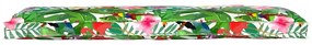 Almofadas para Palete para Banco 2 pcs Selva Tropical 150x40x8 cm Teci