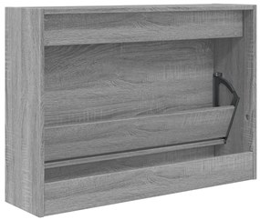 Sapateira 80x21x57 cm derivados de madeira sonoma cinza