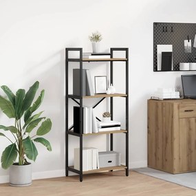 vidaXL Estante Carvalho Artesanal 56 x 34 x 133,5 cm