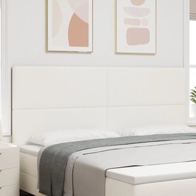 Cabeceira LED vidaXL Creme 100 cm em Tecido Corduroy
