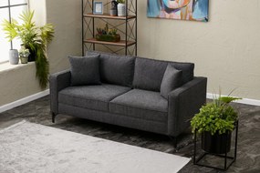 Sofá de 2 Lugares Berlin – Antracite – 180x83x91 cm