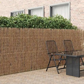 vidaXL Cerca de ramagem Castanho 400 x 150 cm Madeira de Galho