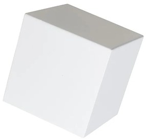Conjunto de 2 candeeiros de parede modernos brancos - Cube
