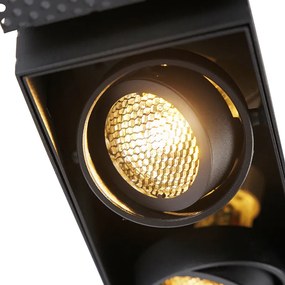 LED Spot embutido inteligente preto Trimless 2 luzes incl. Wifi GU10 - Oneon Honey Moderno