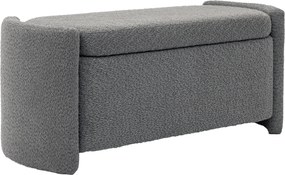HOMCOM Banco com arrumação, banco de entrada, banco para sapatos, estofado, 105 cm x 44 cm x 45,5 cm. Cinza | Aosom Portugal