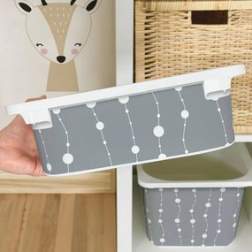 Autocolante para caixa IKEA TROFAST - Correntes cinzentas