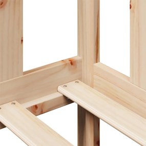 Sofá-cama com gavetas 90x200 cm madeira de pinho maciça