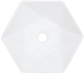 Lavatório 41x36,5x12 cm cerâmica branco