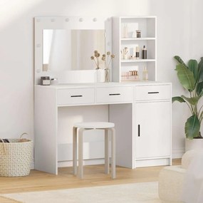 vidaXL Mesa de vestir com gaveta 2 pcs Branco 78.5 x 41 x 135 cm