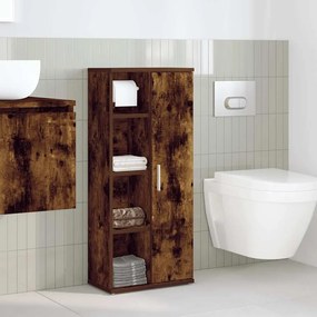 Móvel p/casa banho c/suporte rolos 39x22x90 cm carvalho fumado