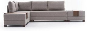 Sofá-Cama de Canto Fly – Creme – 210x70x280 cm