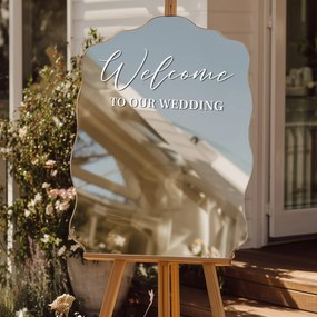 Autocolante para espelho S13 – Welcome to our wedding