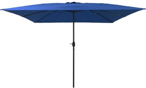 Parasol Quadrado para Jardim vidaXL 295x245 cm Azul Céu