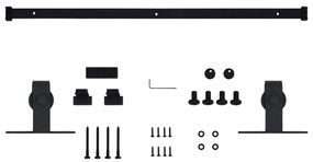 Mini kit para armário deslizante aço carbono 122 cm