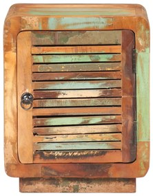 Mesa de cabeceira 40x30x50 cm madeira recuperada maciça