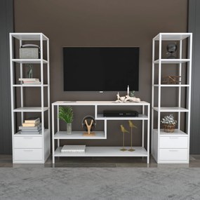 Unidade TV Robbins – Branco – 198 cm x 39 cm x 160 cm