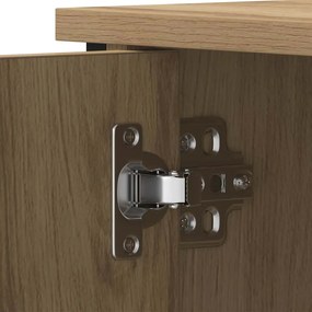 Casa de TV vidaXL Caramelo 80x40x50 cm Madeira engenheirada e Aço