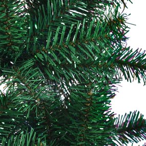 Árvore Natal artificial c/ pontas iridescentes 240 cm PVC verde