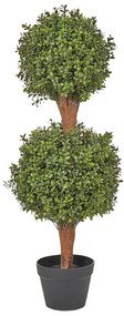 Planta artificial em vaso 92 cm BUXUS BALL TREE Beliani
