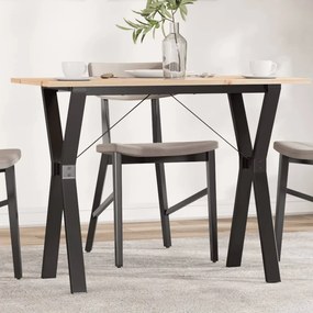 Mesa de jantar estrutura em Y 100x50x75cm pinho e aço