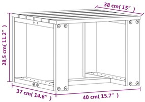 3 pcs conjunto lounge de jardim pinho maciço castanho-mel
