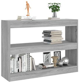Estante/divisória 100x30x72 cm cor sonoma cinza