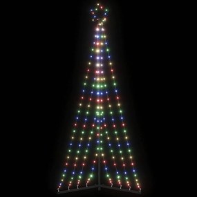 vidaXL LED Árvore de Natal 339 LEDs Colorido 187 cm