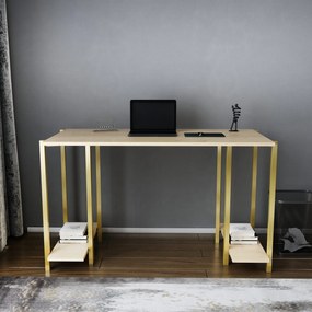 Secretária Academy – Carvalho Dourado – 125,2x60x73,8 cm