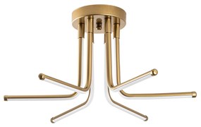 Chandelier Leddaisy – Dourado – 55 x 25 x 55 cm