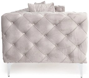 Sofá de 4 Lugares Como – Cinzento Claro – 344x90x72 cm