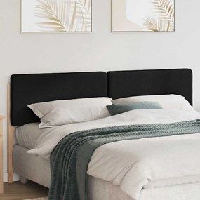 vidaXL Cabeceira estofada com cabeceira Marrom e Preto 200 cm